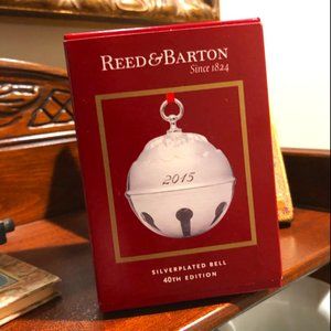 NIB Reed & Barton Christmas Holiday Ornament, 2015